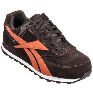 Reebok Brown Suede Leelap ESD Retro Jogger Steel Toe Working Shoes RB1972 9.5